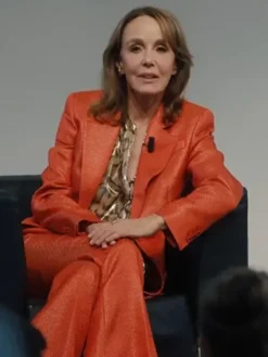 Emily in Paris S05 Sylvie Grateau Orange Textured Blazer