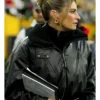 Erin Andrews Black Leather Jumpsuit