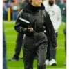 Erin Andrews Leather Jumpsuit