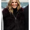 Erin Andrews Purple Fur Coat