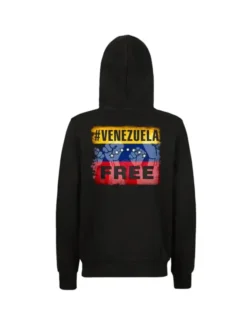 Free Venezuela Black Fleece Hoodie