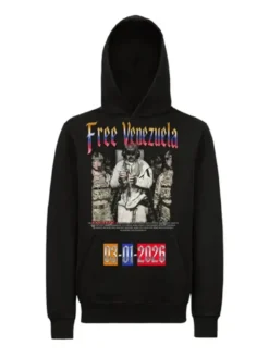 Free Venezuela Black Hoodie