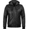 Free Venezuela Black Leather Jacket