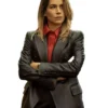 Giulia Michelini Motorvalley Black Leather Blazer