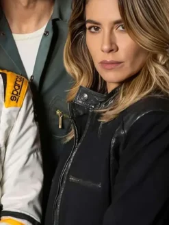 Giulia Michelini Motorvalley Black Leather Jacket
