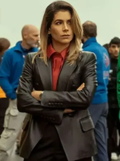 Giulia Michelini Motorvalley Leather Blazer