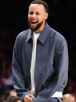 Golden State Warriors 2025 Stephen Curry Blue Jacket
