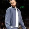 Golden State Warriors 2025 Stephen Curry Blue wool Jacket