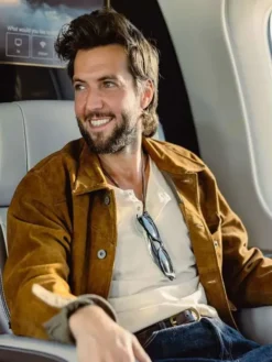 Guy Burnet Landman Brown Suede Jacket