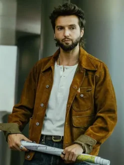 Guy Burnet Landman Brown Suede Leather Jacket