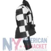 Hailee Steinfeld Sinners Black And White Checkered Jacket Right View