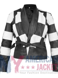 Hailee Steinfeld Sinners Checkered Black And White Jacket Front View