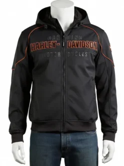 Harley Davidson Black Hooded Jacket
