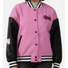 Hello Kitty Pink & Black Varsity Bomber Jacket