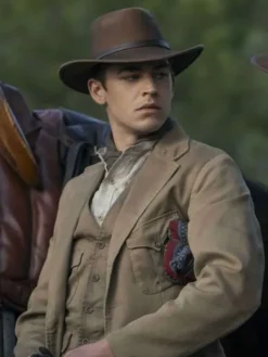 Hero Fiennes Tiffin Young Sherlock Brown Blazer
