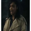 His and Hers Tessa Thompson Beige Wool Coat
