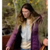 Hunting Season 2025 Sofia Hublitz Purple Quilted Puffer Jacket
