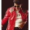 Jaafar Jackson Michael Red Leather Jacket