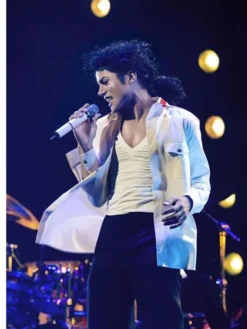 Jaafar Jackson White Cotton Jacket