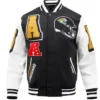 Jacksonville Jaguars Mashup Rib Varsity Wool-Leather Jacket