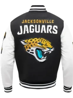 Jacksonville Jaguars Mashup Rib Varsity Wool-Leather Jackets