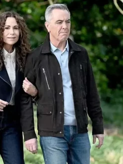 James Nesbitt Run Away Black Suede Leather Jacket