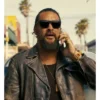 Jason Momoa The Wrecking Crew Black Leather Jacket