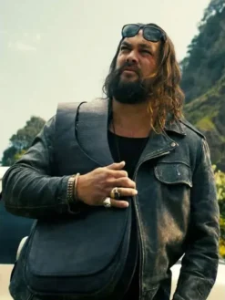 Jason Momoa The Wrecking Crew Leather Jacket