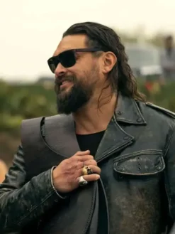 Jason Momoa The Wrecking Crew distressed Jacket