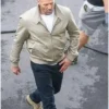 Jason Statham Wrath of Man Beige Bomber Jacket