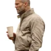 Jason Statham Wrath of Man Beige cotton Jacket