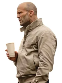 Jason Statham Wrath of Man Beige cotton Jacket