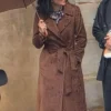 Jessica Grundle Clayface 2026 Brown Coat