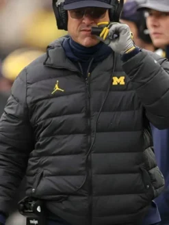 Jim Harbaugh Puffer Hooded Jacket
