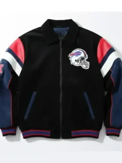 Alternative view of Josh Allen Buffalo Bills Bomber Jacket