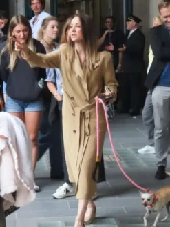 Kaley Cuoco Vanished Brown Trench Coat
