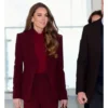 Kate Middleton Charing Cross Hospital Visit 2026 Maroon Blazer