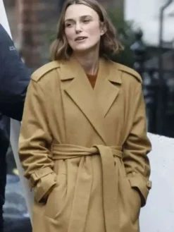 Keira Knightley brown Doves S02 Brown Coat