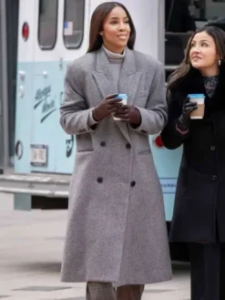 Kelly Rowland Relationship Goals Grey Trench Coat