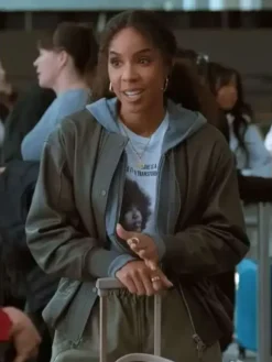Relationship Goals Kelly Rowland Olive Green Leather Jacket