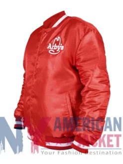 Kenneth Red Bomber Walker Arby’s Jacket