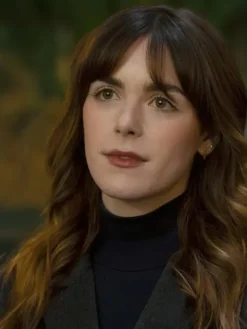Kiernan Shipka Industry Black Coat
