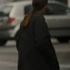 Dani Black Cotton Hooded Jacket For Sale