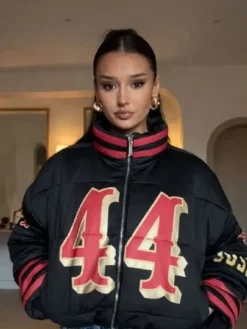 Kristin Juszczyk 2026 San Francisco 49ers Puffer Jacket copy