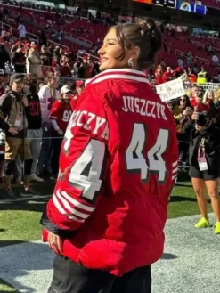 Kristin Juszczyk SF 49ers Red Jacket