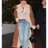 LA 2026 Rita Ora Brown Shearling Coat