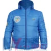 Lacoste x Cortina Olympic Heritage Blue Puffer Jacket Front Side