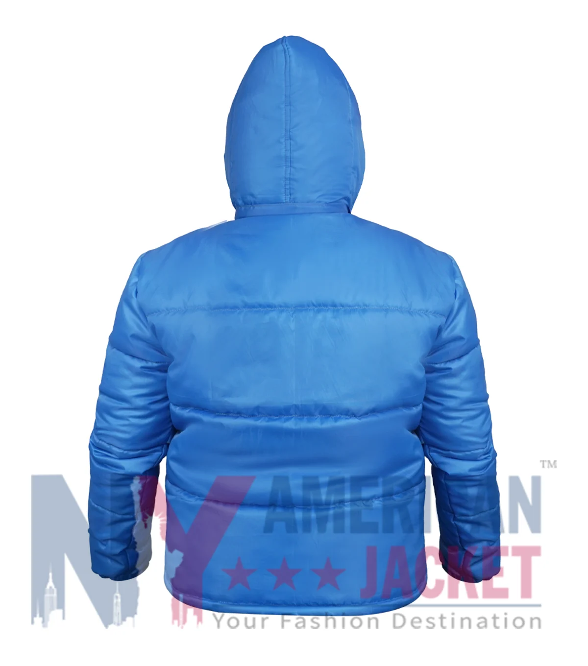 Lacoste x Olympic Cortina Heritage Blue Puffer Jacket Back Side