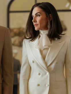Landman Season 02 Demi Moore White Blazer