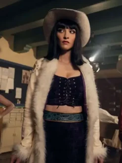 Lera Abova One Piece S02 White Fur Leather Coat